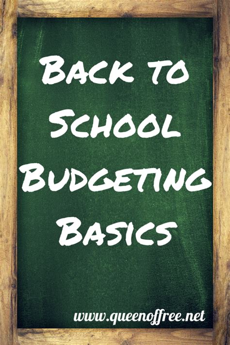 Tips For Your Back To School Budget Queen Of Free