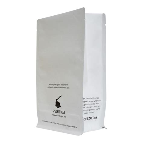 Compostable Biodegradable Square Bottom Coffee Bag Custom Heal Seal