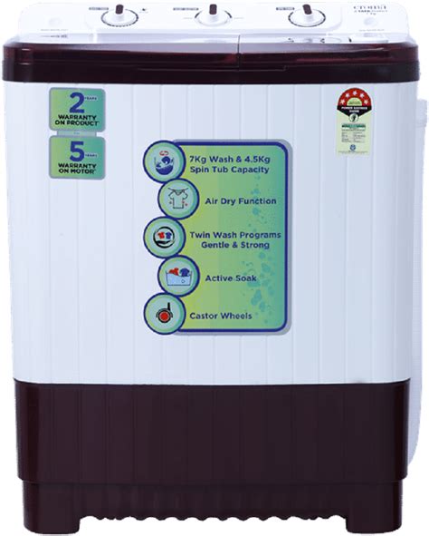 Croma 7 Kg Semi Automatic Top Load Washing Machine Crlw070smf248601 Online At Lowest Price In