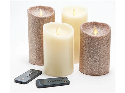 Luminara Flameless 4 Pack Candle Set