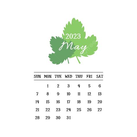 202 새해 5월 만화 달력 오월 캘린더 2023년 Png 일러스트 및 벡터 에 대한 무료 다운로드 Pngtree