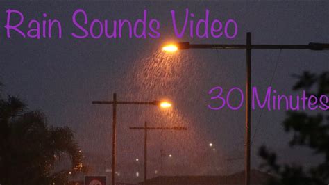 A Soothing Minutes Of Rain Sounds Video Youtube