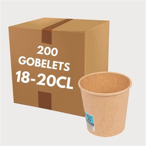 Gobelets Carton Kraft Cl Oz Cdiscount Maison