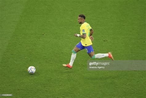 Neymar Of Brazil In Action During The Fifa World Cup Qatar 2022 Group