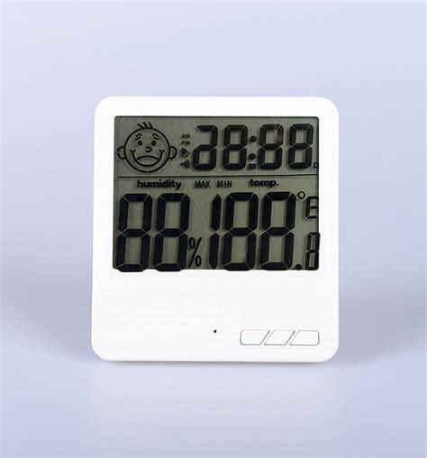 Humidity Meters White Indoor Hygrometer Thermometer For Baby Room