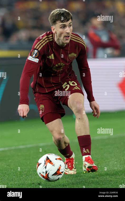 Rome Italy Alexis Saelemaekers Of Roma During The Uefa