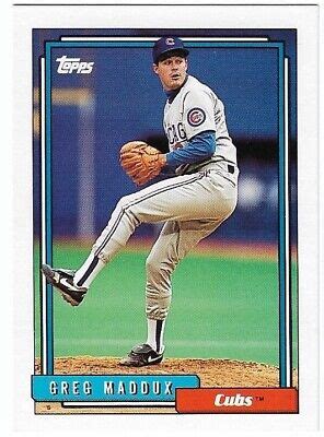 Topps Greg Maddux Chicago Cubs Hof Ebay