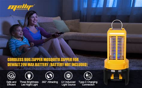 Cordless Bug Zapper For Dewalt 20v Max Battery Electric