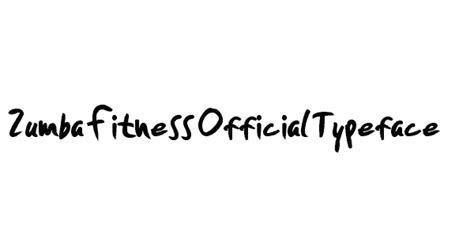 Zumba Fitness Official Typeface