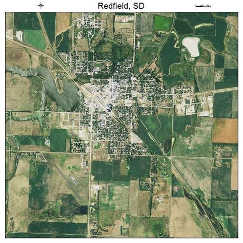 Aerial Photography Map of Redfield, SD South Dakota