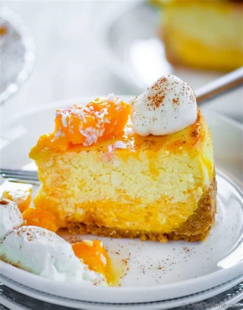 Mango Cheesecake Recipe ChefDeHome