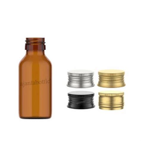 60 Ml Round Amber Glass Bottle 25 Mm ROPP Neck At 4 40 Piece Amber