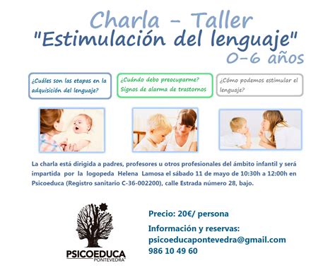 Charla Taller Estimulación del lenguaje PsicoEduca Pontevedra