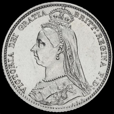 Queen Victoria Jubilee Head Silver Sixpence