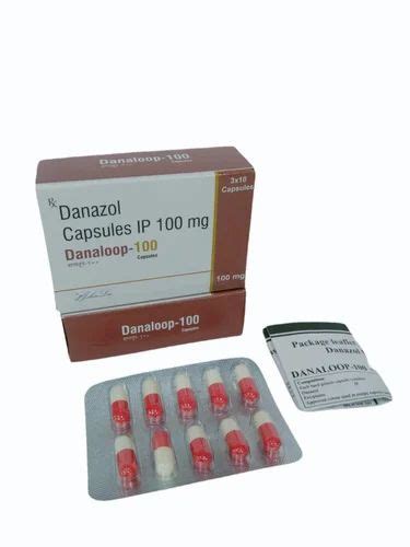 Danazol Capsules Ip, 100 mg at ₹ 244/stripe in Mumbai | ID: 2854243738155