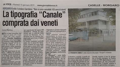 La Tipografia Canale Comprata Dai Veneti D B Cle G Canale C S P A