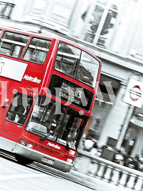 Buy Double Decker Bus Wallpaper | Happywall