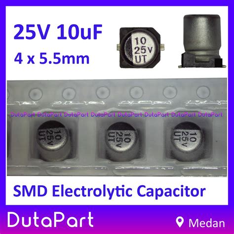 Jual 25V 10uF 4x5 5mm SMD Aluminium Elco Capacitor Kapasitor Capasitor