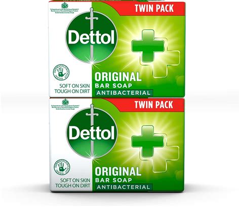 Dettol Original Antibacterial Bar Soap 100 G Pack Of 2 Amazon