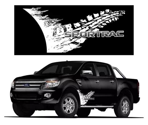 Kit Adesivo Ford Ranger Sportrac Faixa Lateral Bran