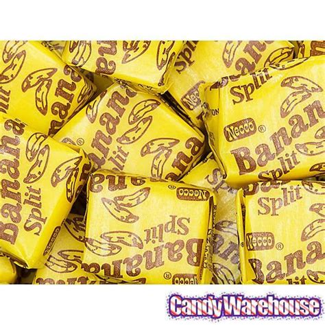 Necco Banana Split Candy Chews 240 Piece Tub Candy Warehouse