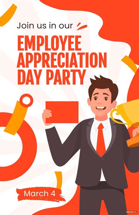 Free Employee Appreciation Day Party Poster Template - Download in PNG ...