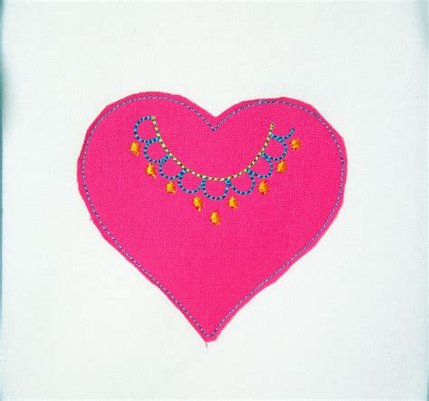 Embroidered Heart Pin And Free Embroidery Design • Weallsew • Bernina