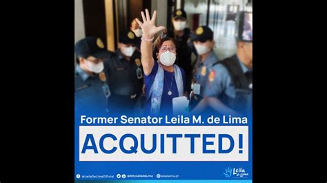 De Lima Kumpiyansang Mababasura Din Ang Natitirang Kaso Laban Sa Kaniya