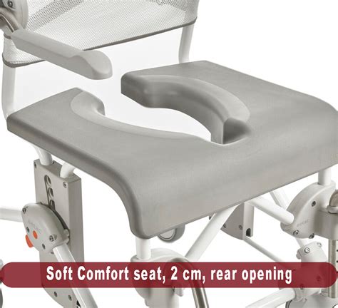 Etac Swift Mobile Safety Move Commode Toilet Chair Bathing Toilet