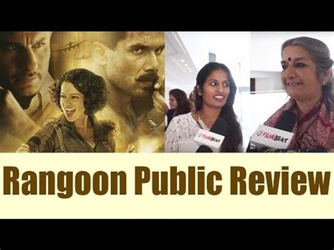 Rangoon Public Review Shahid Kapoor Kangana Ranaut Saif Ali Khan