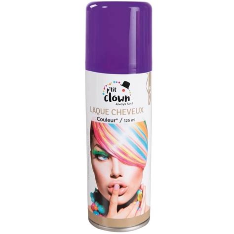 Bombe aérosol laque cheveux violet 125ml x1 REF 72065