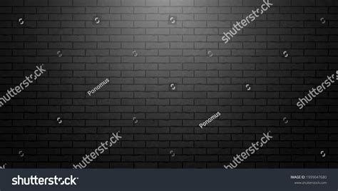 Texture Realistic Black Brick Wall Brick Stock Vector (Royalty Free ...