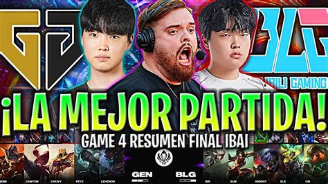 Ibai Castea La Mejor Partida Del Msiepico Gen Vs Blg Game Gran