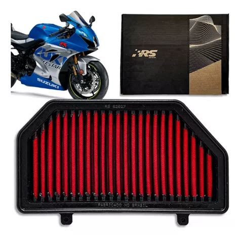 Filtro De Ar Rs Filter Suzuki Gsx R 1000 Srad 2018 A 2024