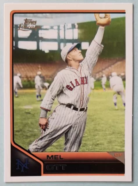 Mel Ott Topps Lineage New York Giants Eur Picclick Fr