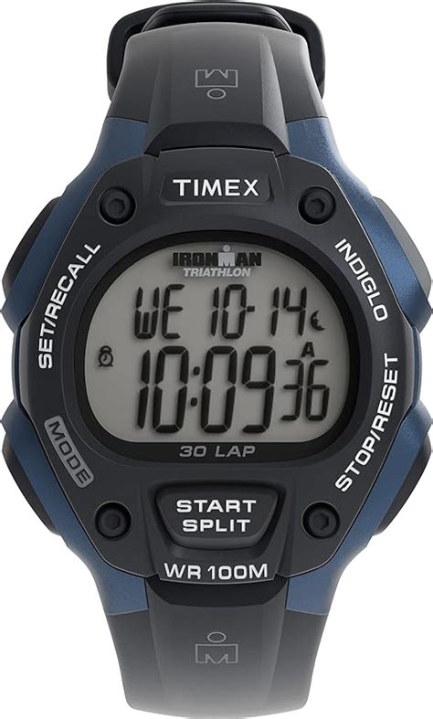 Timex Rel Gio Ironman Classic Tamanho Completo Mm Preto Azul