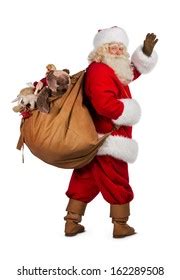 Real Santa Claus Carrying Big Bag Stock Photo Shutterstock