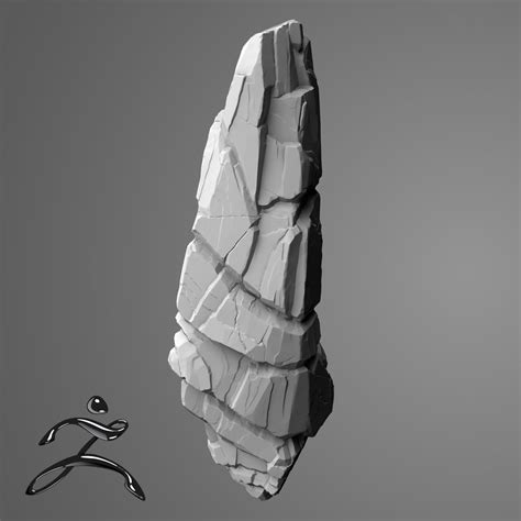 Artstation Rock Sculpt Practice