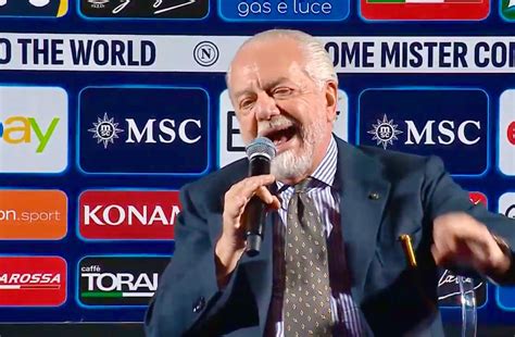 De Laurentiis Napoli Forse Si Sta Svegliando Da Un Letargo Di