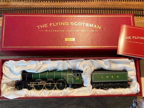 HORNBY OO GAUGE Locomotive R2146 Flying Scotsman A3 Millennium Ltd Edition Gold £350.00 ...