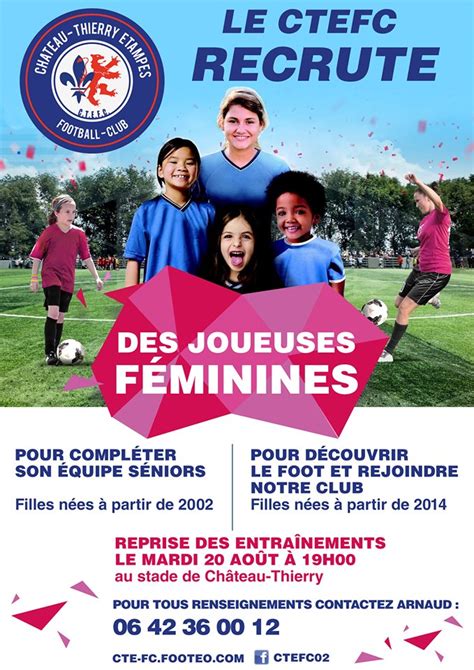 Le CTEFC recrute des joueuses féminines Autant en emporte la Marne