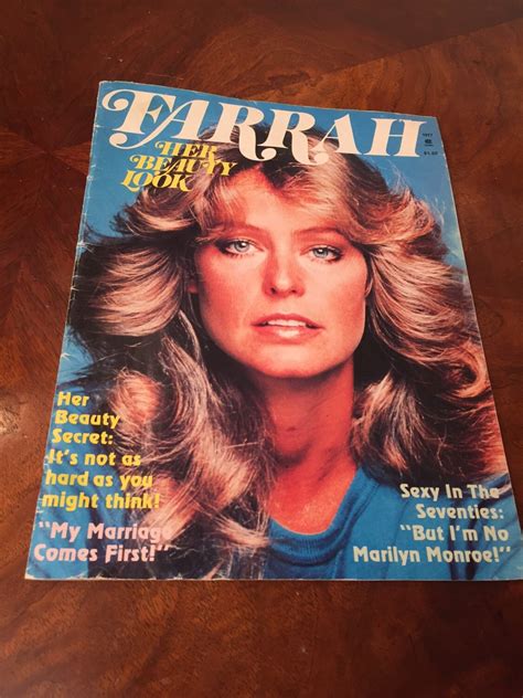 Farrah Fawcett Majors Magazine Her Beauty Look 1977 Charlies Angels