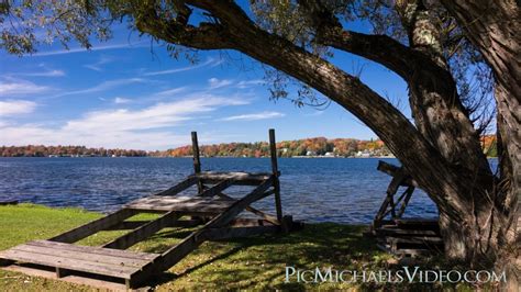 Beautiful Crystal Lake In Autumn