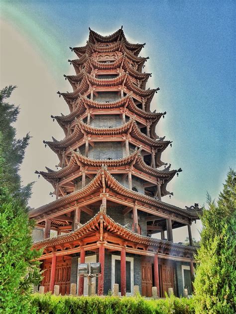 The Wooden Pagoda Temple In Zhangye Gansu The Wooden Pago Flickr