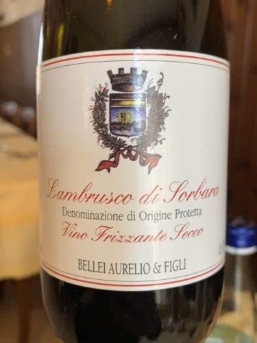 Bellei Aurelio Figli Lambrusco Di Sorbara Frizzante Secco Vivino Us