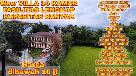 Villa Kapasitas Orang Di Puncak Villa Misbah Villa Kamar Di