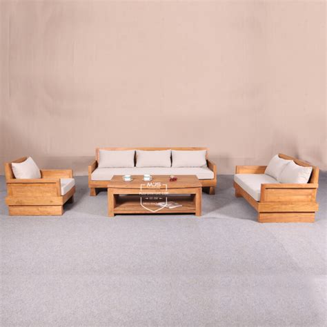 Set Sofa Kursi Tamu Minimalis Kayu Jati Modern Mjs Furniture Jepara