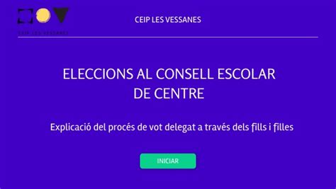 Eleccions Al Consell Escolar Vot Delegat