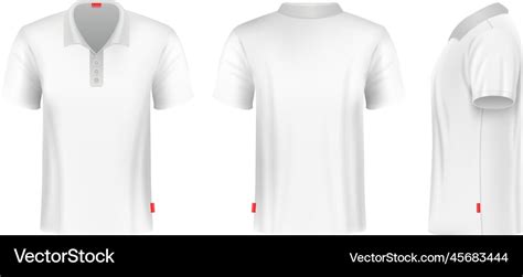 Blank t-shirt mockup realistic clothing front Vector Image