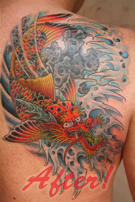 25 Bästa Koi Dragon Tattoo Idéerna På Pinterest Tatuering Karp Draktatueringar Och Japanska